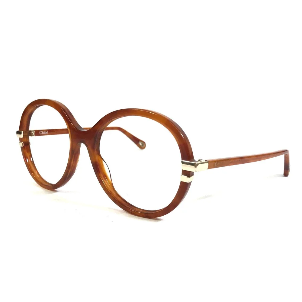 Chloe Eyeglasses Frames CH0108O 002 Havana Brown Orange Tortoise Gold 54-18-145